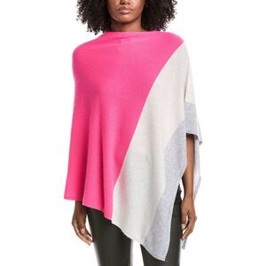 Forte Cashmere Colorblocked Cashmere Poncho